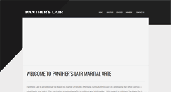Desktop Screenshot of pantherslairmartialarts.com
